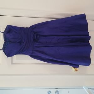 JS COLLECTIONS ROYAL BLUE STRAPLESS COCKTAIL DRESS